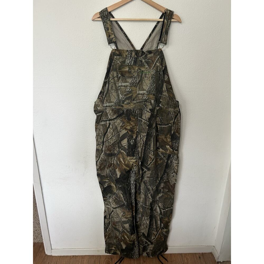 Remington Camo Overalls Mens Large Brown RealTree Hardwoods Hunting Bibs Outdoor